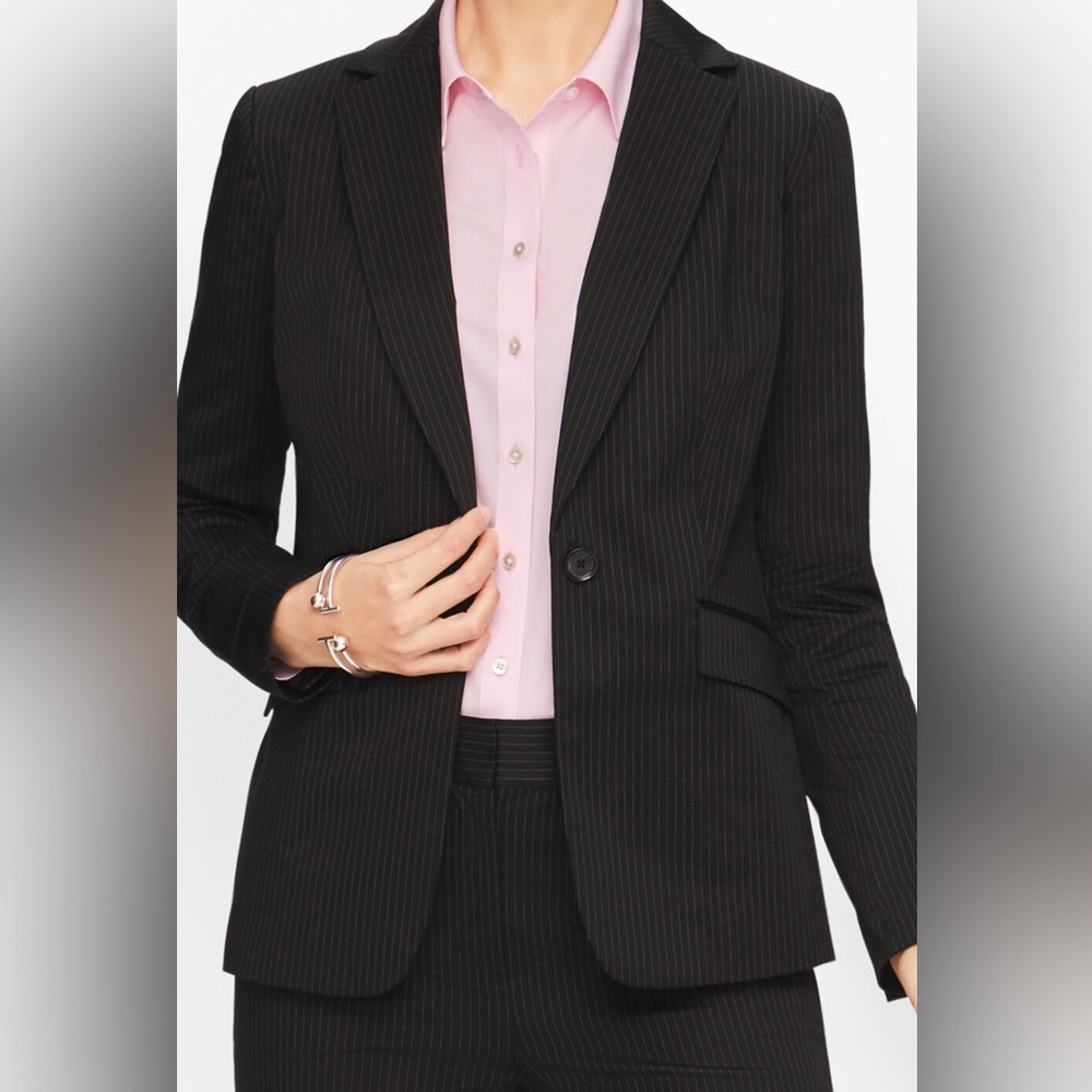 Talbots striped blazer